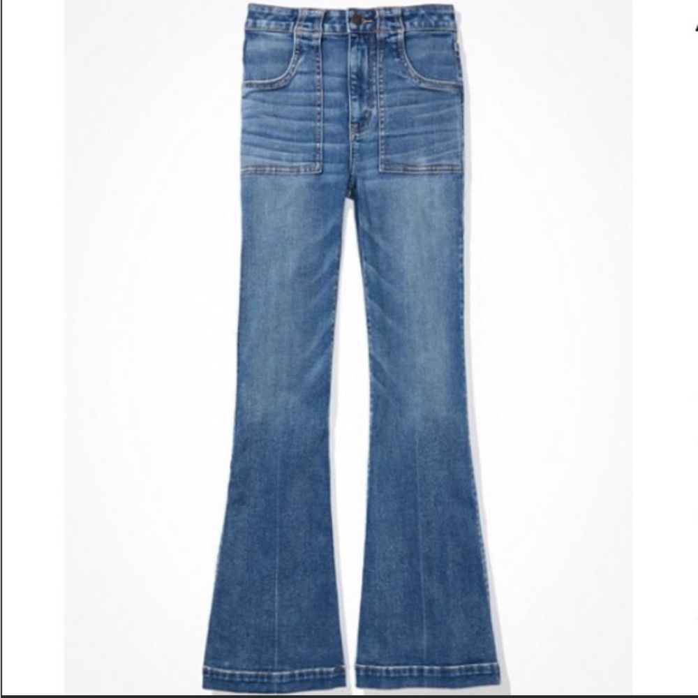 American Eagle Super Hi-Rise Flare jeans